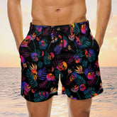 Maxcorners Colorful 5 Skull Mens Board Shorts