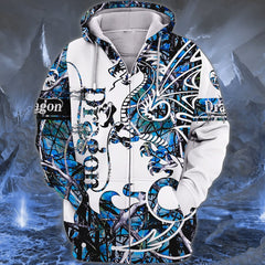 Maxcorners Blue Dragon Tattoo 3D Full Print Shirts SO2612