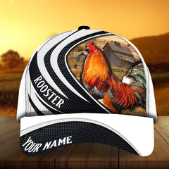 Maxcorners The Coolest Colorful Rooster Personalized Cap