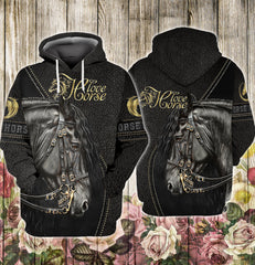 Maxcorners Black Horse 3D Printed