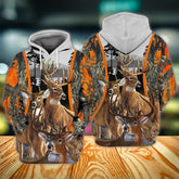 Maxcorners Three Deers Hunting All Over Printed 3D Shirts