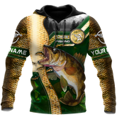 Maxcorners Custom Name Walleye Master Fishing Camo