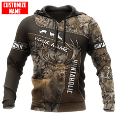 Maxcorners Deer Hunting Personalized Name 3D Over Printed Hoodie