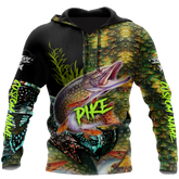 Maxcorners Custom Name Northern Pike Fishing On Skin