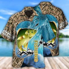 Maxcorners Fishing Crappie Fishing I'm So Happy Personalized Hawaiian Shirt