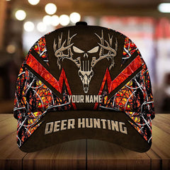 Max Corners Unique Skull Deer Hunting 3D Multicolor Personalized Cap