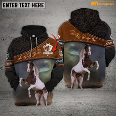 Maxcorners Personalized Horse Looking At The Ground All Over Printed Shirt