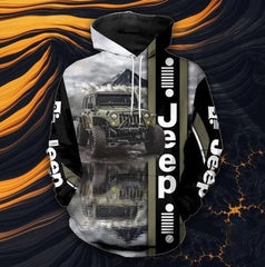 Maxcorners Jeep Car 3D Hoodie