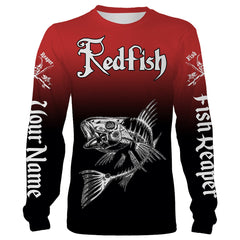 Maxcorners Redfish Puppy Drum Fishing Custom Name Shirts