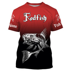 Maxcorners Redfish Puppy Drum Fishing Custom Name Shirts