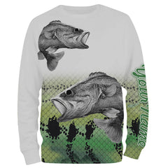 Maxcorners Largemouth Bass Fishing Customize Name 3D All Over Printed Shirts