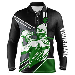 Max Corner Black Mens golf polo shirt custom name golfing gifts, personalized best mens golf wear