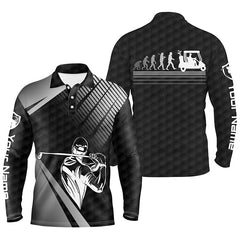 Max Corner Men golf polo shirts custom name black golf evolution men golf top, funny golf polo shirts for men
