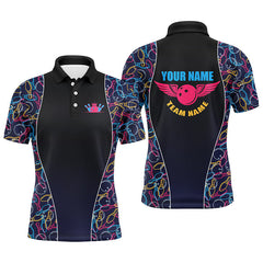 Max Corner Bowling pattern Multicolor Line Custom Name And Team Shirt