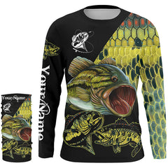 Maxcorners Personalized Fishing 3D Shirt Largemouth Bass Fishing
