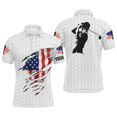 Max Corner Amazing Mens golf polo shirts American flag patriotic golf shirts custom polo golf tops for men