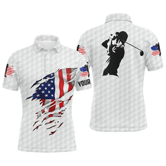 Max Corner Amazing Mens golf polo shirts American flag patriotic golf shirts custom polo golf tops for men