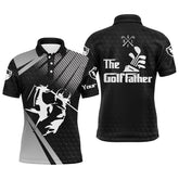 Max Corner Personalized the Golf father Polo Shirts for Men Black golf UPF shirts, gifts for golf lovers