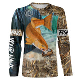 Maxcorners Redfish Puppy Drum Fishing 3D Shirt Customize