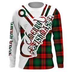 Max Corner Merry Fishmas Funny Christmas Fishing ugly christmas shirt ideas Custom Long Sleeve Fishing Shirts Personalized Christmas Fishing gifts