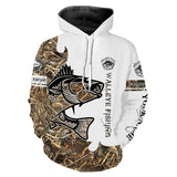 Max Corners Walleye fishing tattoo Camo custom Name Hoodie