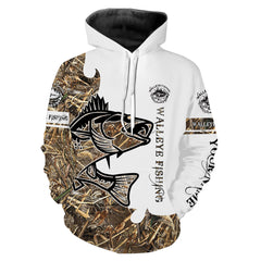 Max Corners Walleye fishing tattoo Camo custom Name Hoodie