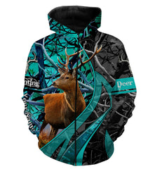 Maxcorners Deer Hunting Camo Custom Name 3D Shirts