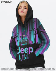 Maxcorners My Broom Broke Light Jeep Hoodie PT12