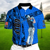 Max Corners Camo Golf Player Multicolor Personalized 3D Golf Polo Shirt