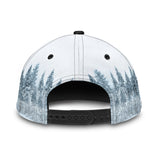 Maxcorners Personalized Name White Deer Hunting Classic Cap HM27