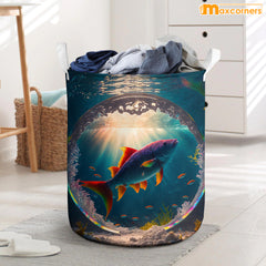 Maxcorners Colorful Fishing All Over Printed Basket