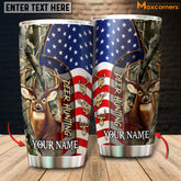 Maxcorners Unique Loralle US Deer Hunting Personalized Name Tumbler Multicolor