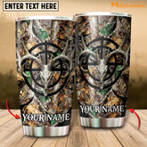 Maxcorners Premium Filipo Ali Deer Hunting Personalized Name Tumbler Multicolor