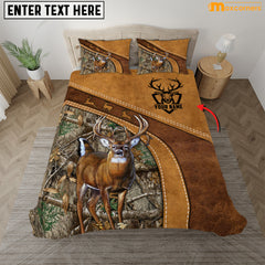 Maxcorners Personalized White Tailed Deer Bedding Set
