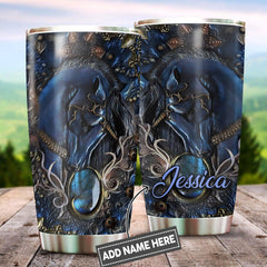 Maxcorners Custom Name Horse Stainless Steel Tumbler 06