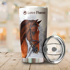 Maxcorners Horse Stainless Steel Tumbler 08
