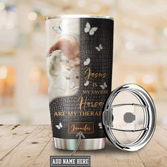 Maxcorners Custom Name Horse Stainless Steel Tumbler 08