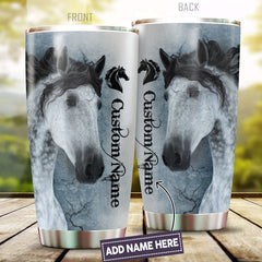 Maxcorners Custom Name Horse Stainless Steel Tumbler 01