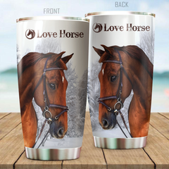 Maxcorners Horse Stainless Steel Tumbler 08