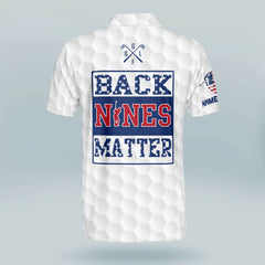 Maxcorners Golf Premium Back Nine Matter Personalized Name All Over Printed Shirt