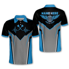 Maxcorners Heartbeat Dart Personalized Name 3D Shirt