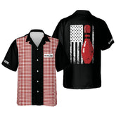 Maxcorners Retro Vintage Bowling Personalized Name Hawaiian Shirts