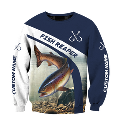 Maxcorners Custom Name Orange Trout-Salmon Fishing Design