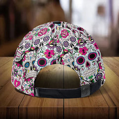 Maxcorners Custom Name Sugar Skull - Cap