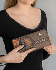 Maxcorners Horse Love Minimalism Personalized Clutch