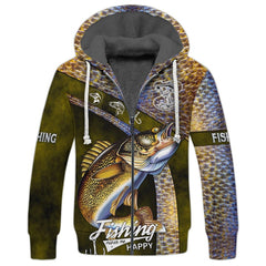 Maxcorners Walleye Fishing 3D Shirt
