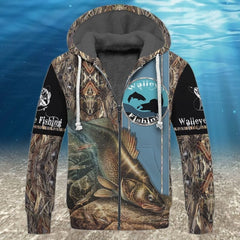 Maxcorners Walleye Fishing 3D Shirt