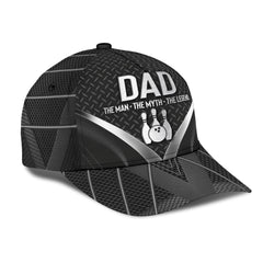 Maxcorners Dad The Man - The Myth - The Legend 3D Cap