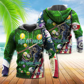 Maxcorners Billiard Rub My Balls For Good Luck 3D Over Printed Hoodie