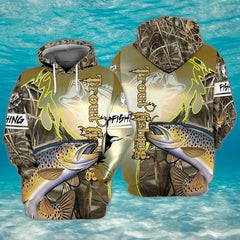 Maxcorners Trout Fishing Unisex 3D Shirt